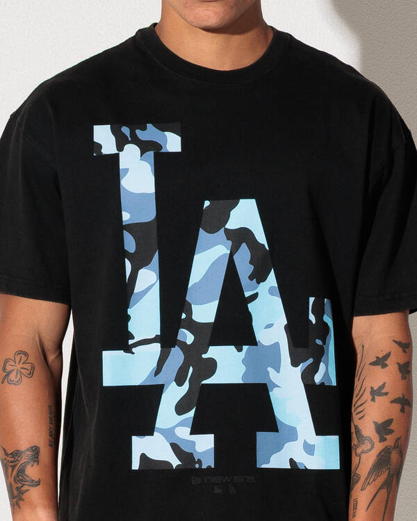 New Era La Dodgers Washed Camo T-Shirt for Mens