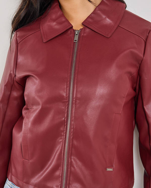 Ava And Ever Izzy Faux Leather Jacket for Womens