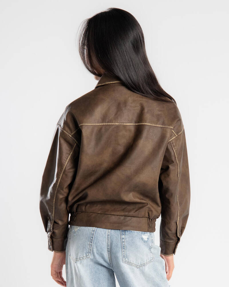 Ava And Ever Girls' Dakota Bomber Jacket for Womens