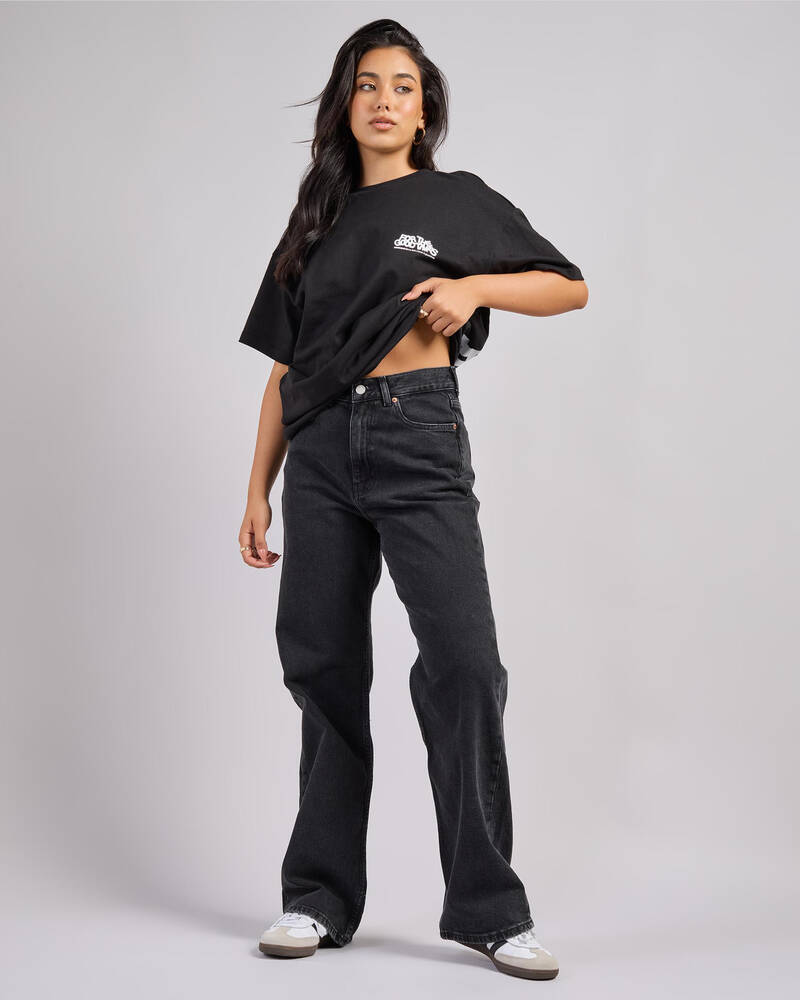 Dr Denim Echo High Straight Jeans for Womens