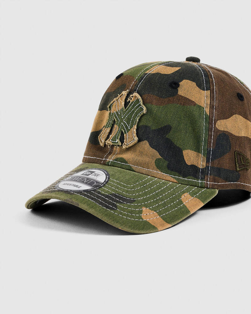 New Era Frayed Woodland Camo New York Yankees 9Twenty Cap for Mens