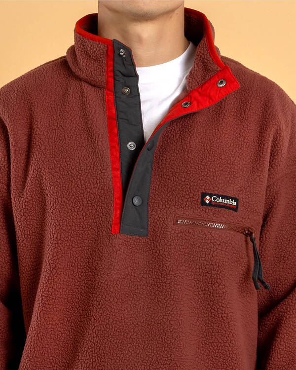 Columbia Helvetia Half Snap Fleece Sweatshirt for Mens