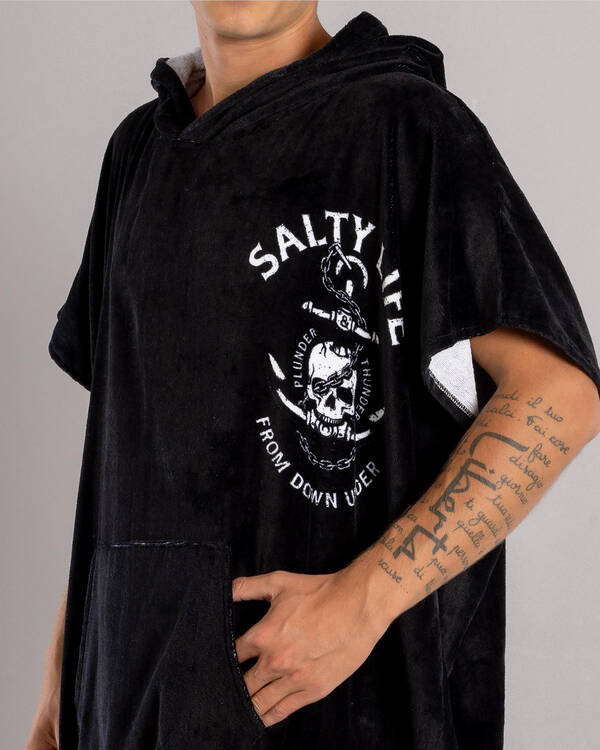 Salty Life Plunder & Thunder Hooded Towel for Mens