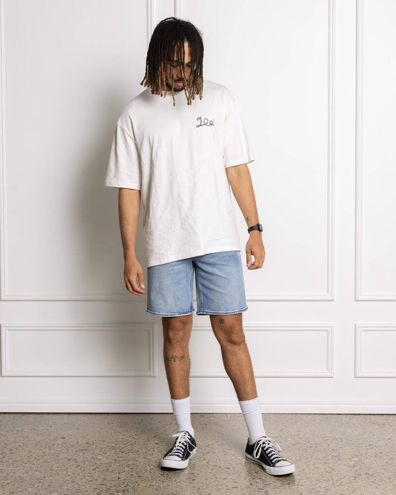 Lee L-Two Slim Fit Denim Shorts for Mens