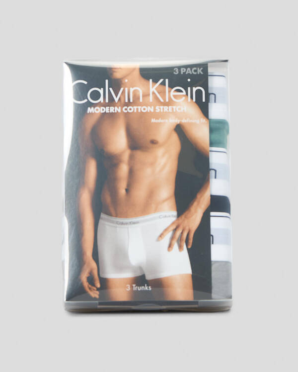Calvin Klein Modern Cotton Trunks 3 Pack for Mens