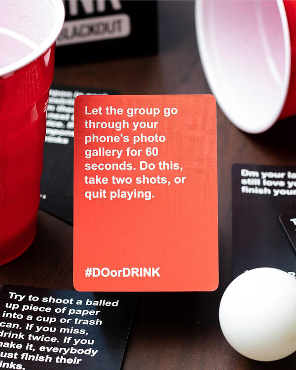 Miscellaneous Do or Drink Card Game for Unisex