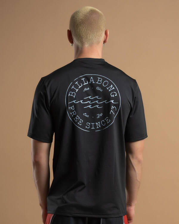 Billabong Big Wave Daz Short Sleeve Rash Vest for Mens