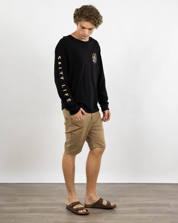 Salty Life Sink Or Swim Long Sleeve T-Shirt for Mens