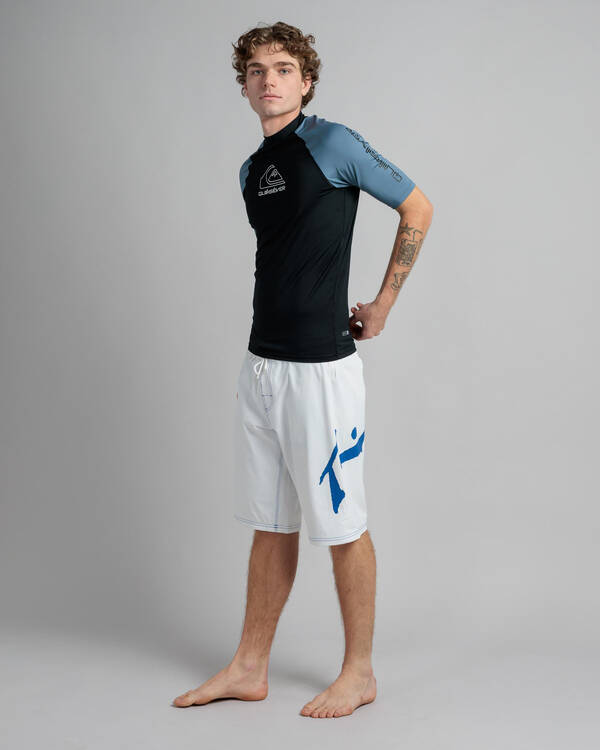 Quiksilver On Tour Short Sleeve Rash Vest for Mens