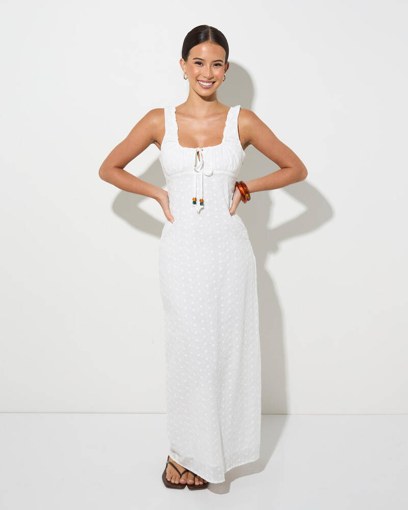 Rhythm Gigi Gathered Maxi Dress for Womens