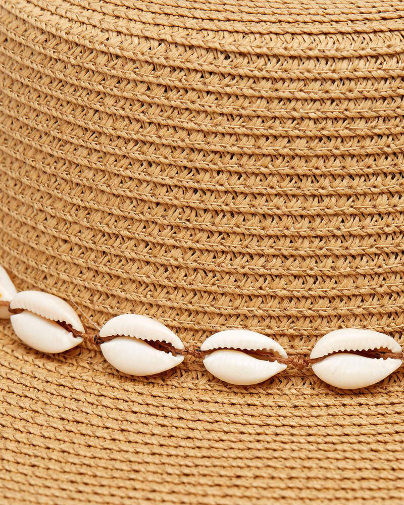 Mooloola Shell Boater Hat for Womens