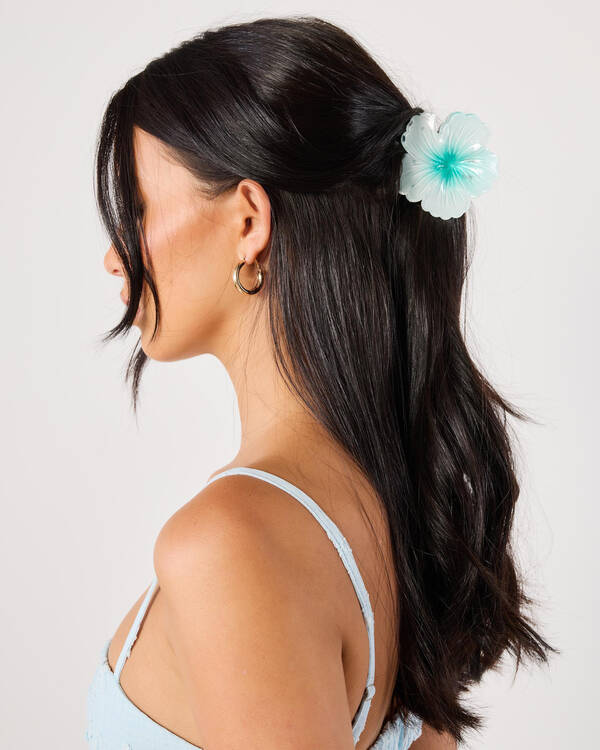 Karyn In LA Hibiscus Flower Hair Claw Clip for Womens