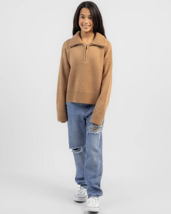 Ava And Ever Girls' Stanford Collared Knit Jumper for Womens