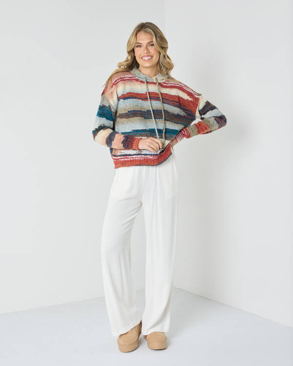 Mooloola Byron Hooded Knit Jumper for Womens