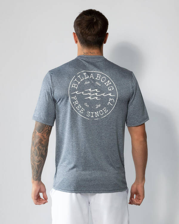 Billabong Big Wave Daz Short Sleeve Rash Vest for Mens