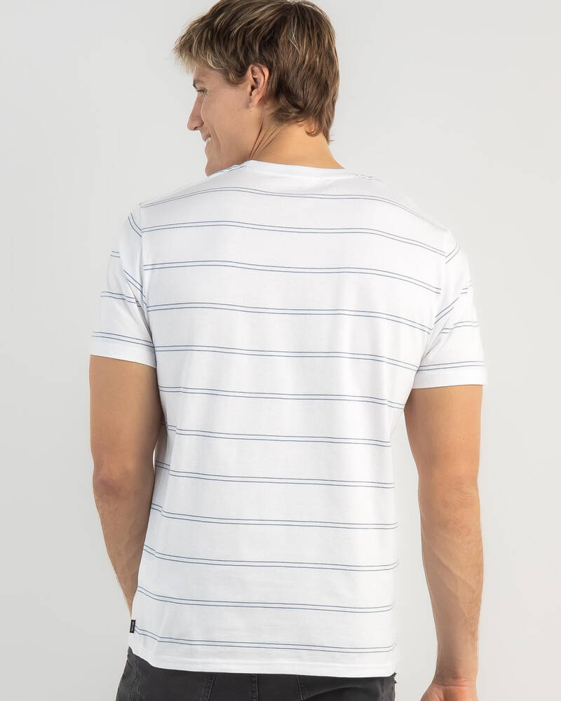 Rip Curl Plain Stripe T-Shirt for Mens