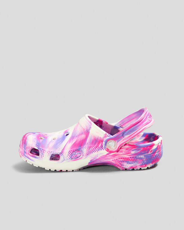 Crocs Kids' Marble Classic Clogs for Unisex