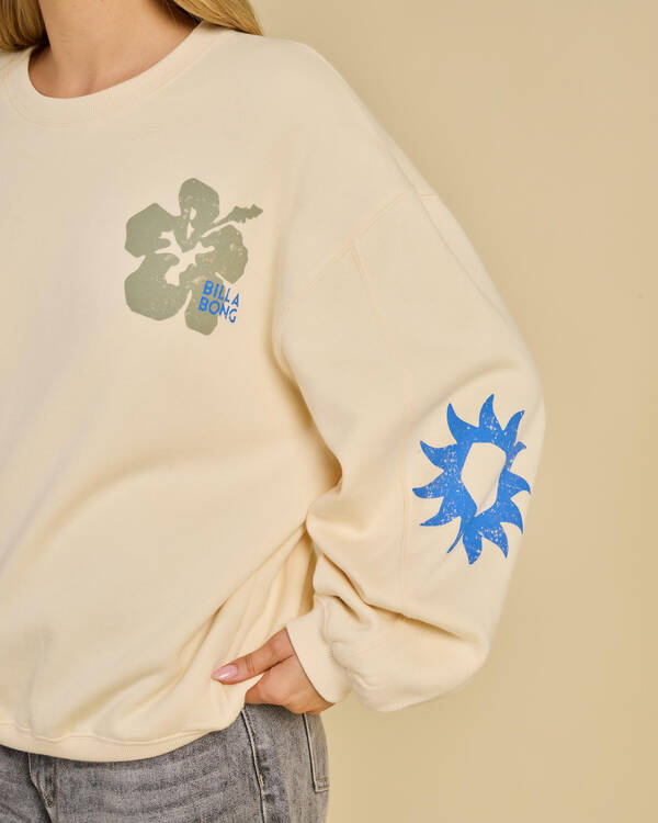 Billabong Water Signs Kendall Crewneck Sweatshirt for Womens
