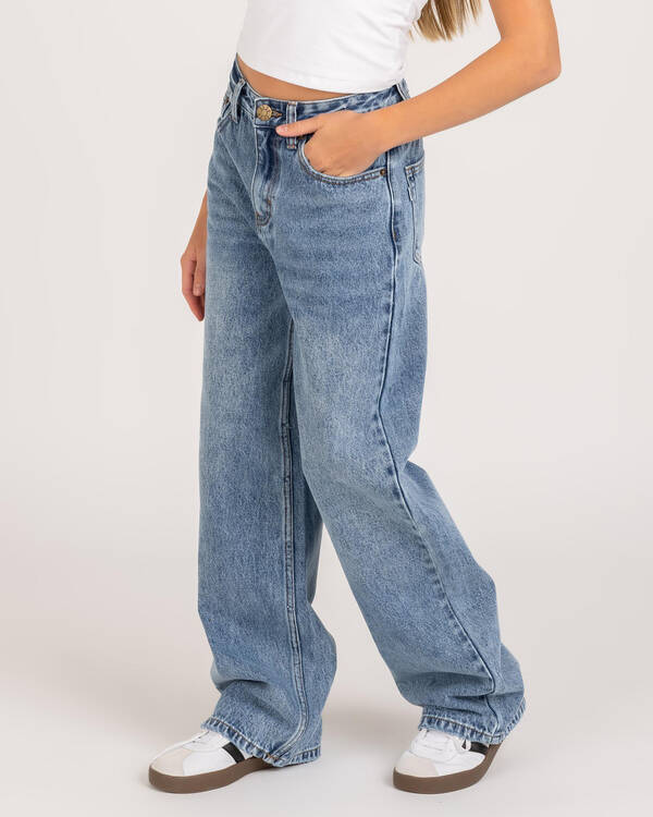 DESU Girls' Rocker Straight Leg Jeans for Womens