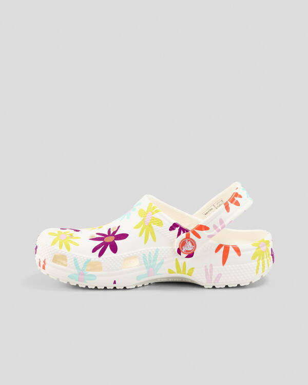 Crocs Kids' Classic Crafted Daisy Clogs for Unisex