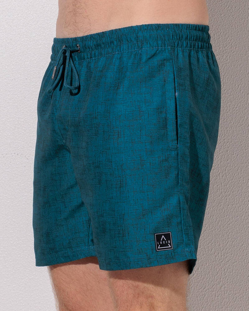 Lucid Encrypted Elastic Waist Shorts for Mens