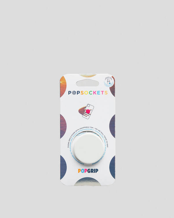 PopSockets Off White PopGrip Standard for Unisex