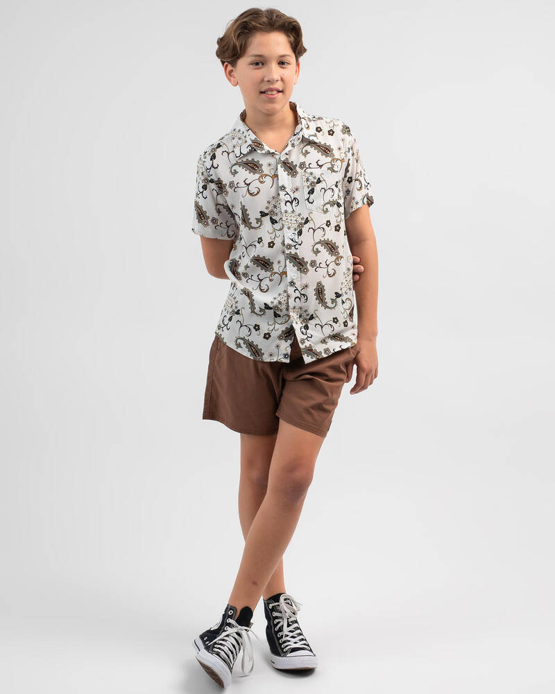 Lucid Boys' Calmer Short Sleeve Shirt for Mens