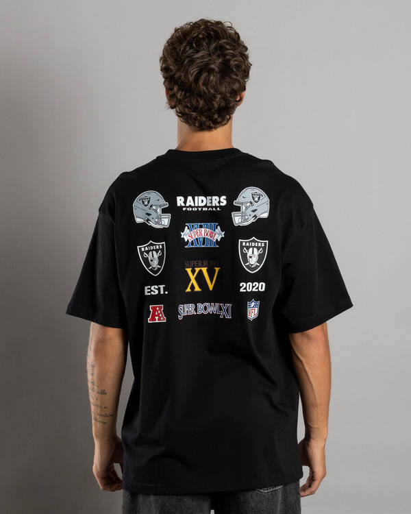 Majestic Las Vegas raiders Patch Champs T-Shirt for Mens