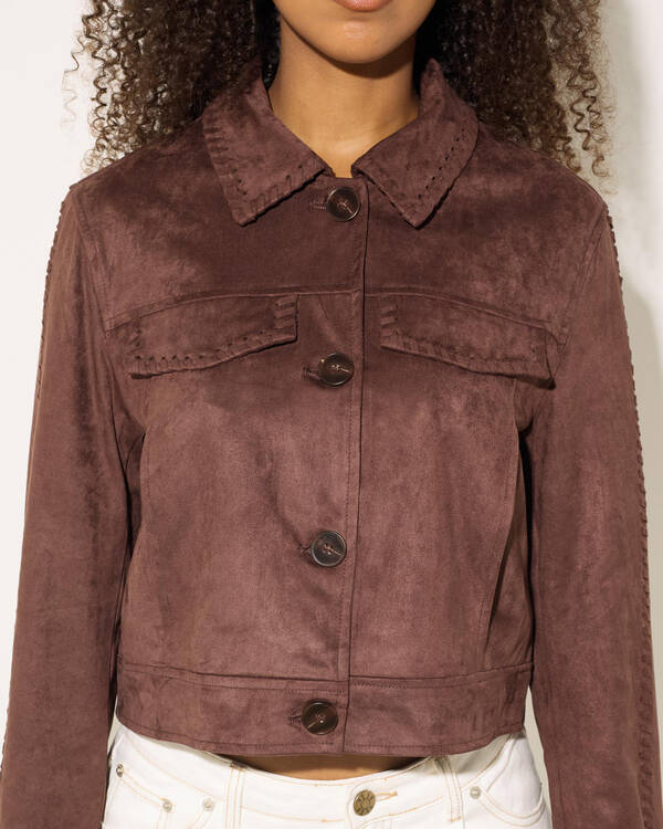 Ava And Ever Splendor Faux Suede Jacket for Womens