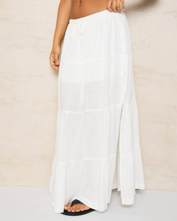 Rhythm Classic Tiered Maxi Skirt for Womens