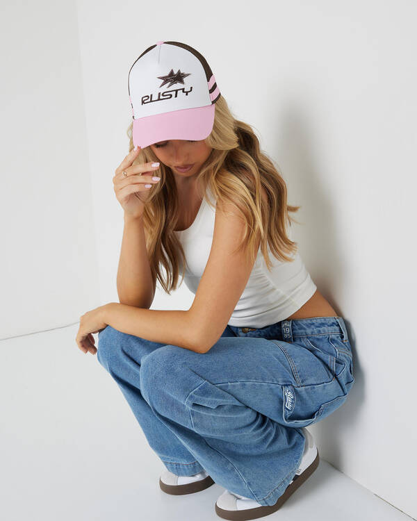 Rusty Super Star Trucker Cap for Womens