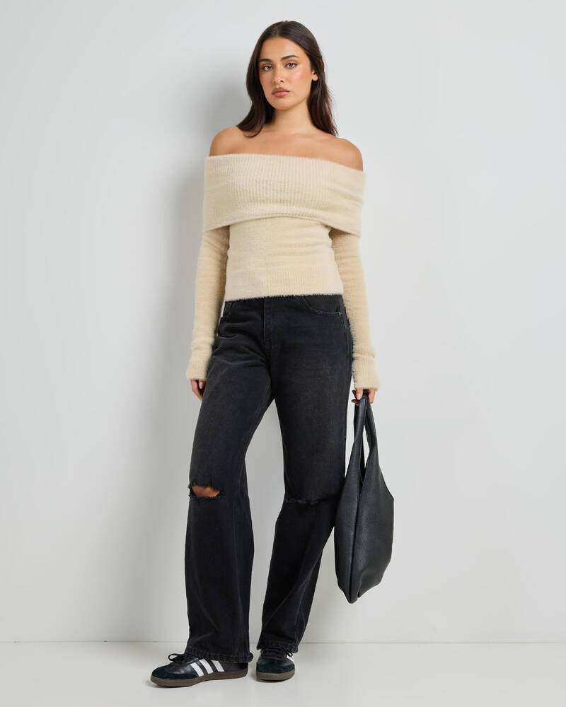 Ava And Ever Kris Off Shoulder Knit Top for Womens