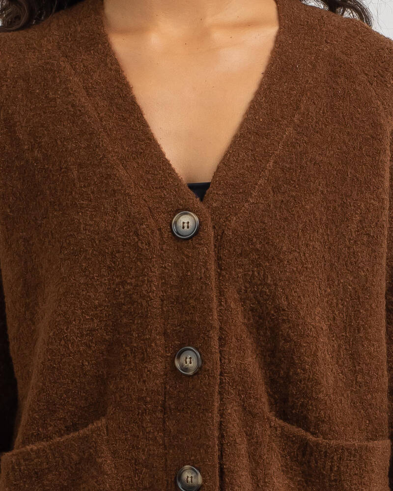 Ava And Ever Sneakin' Out Knit Cardigan for Womens