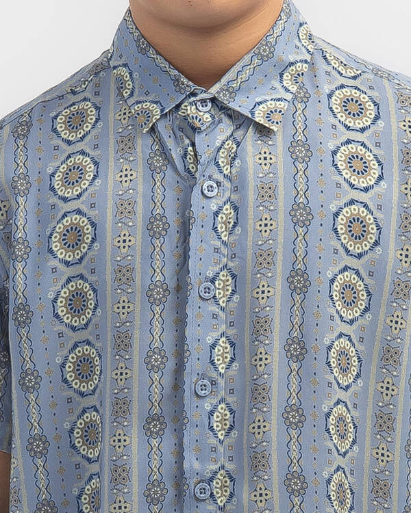 Lucid Boys' Aztecs Short Sleeve Shirt for Mens