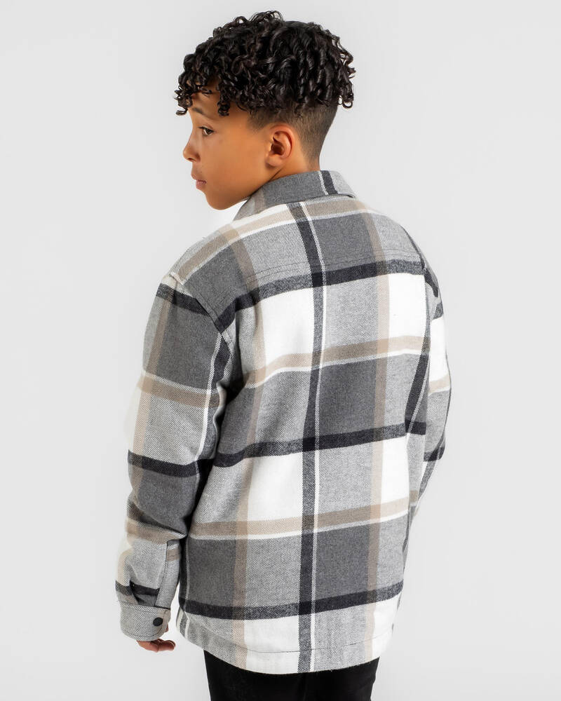 Skylark Boys' Fractured Long Sleeve Flannel Shirt for Mens