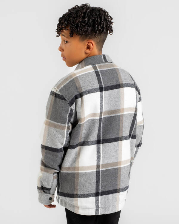 Skylark Boys' Fractured Long Sleeve Flannel Shirt for Mens