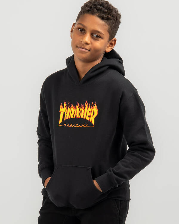 Thrasher Boys' Flame Hoodie for Mens
