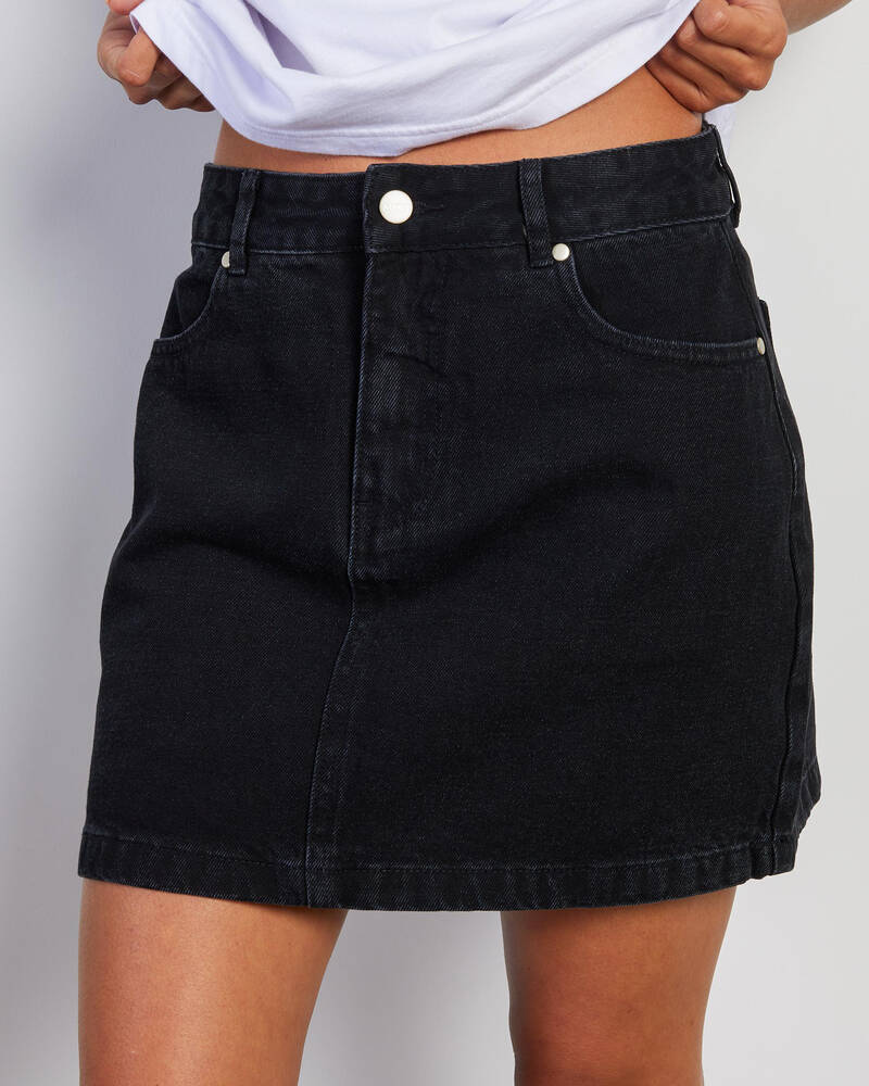 Afends Georgia Organic Denim Skirt for Womens