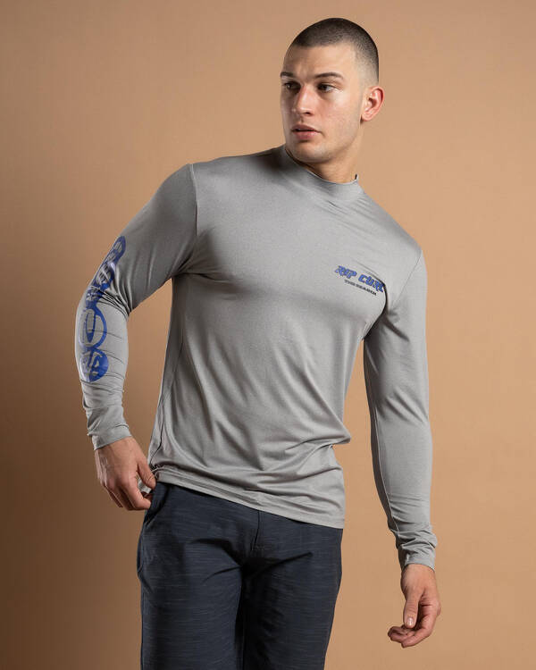 Rip Curl Quest Lockup Long Sleeve Rash Vest for Mens