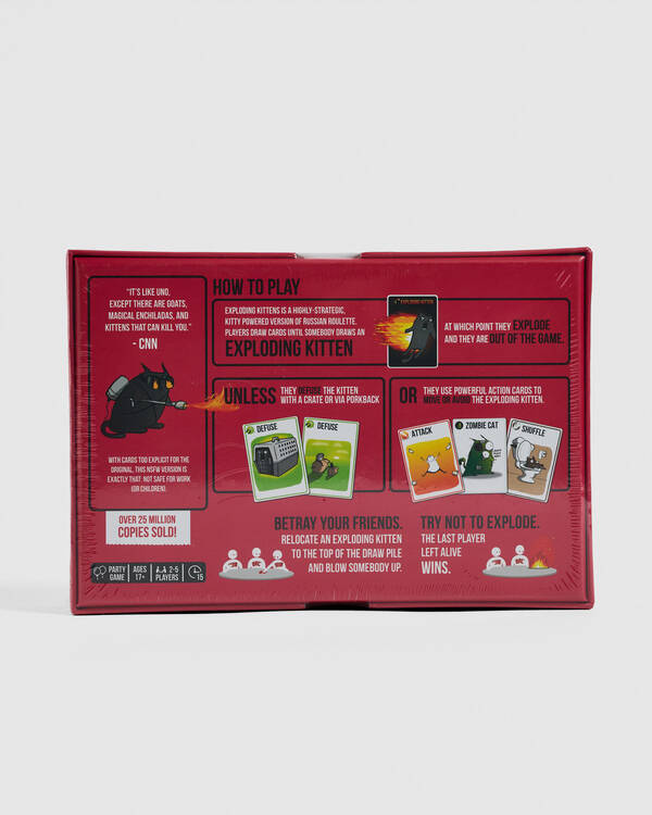 Miscellaneous Exploding Kittens NSFW Edition Card Game for Unisex