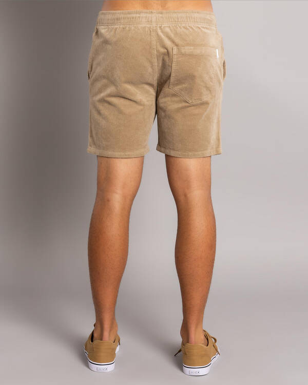 Skylark Texture Elastic Waist Shorts for Mens