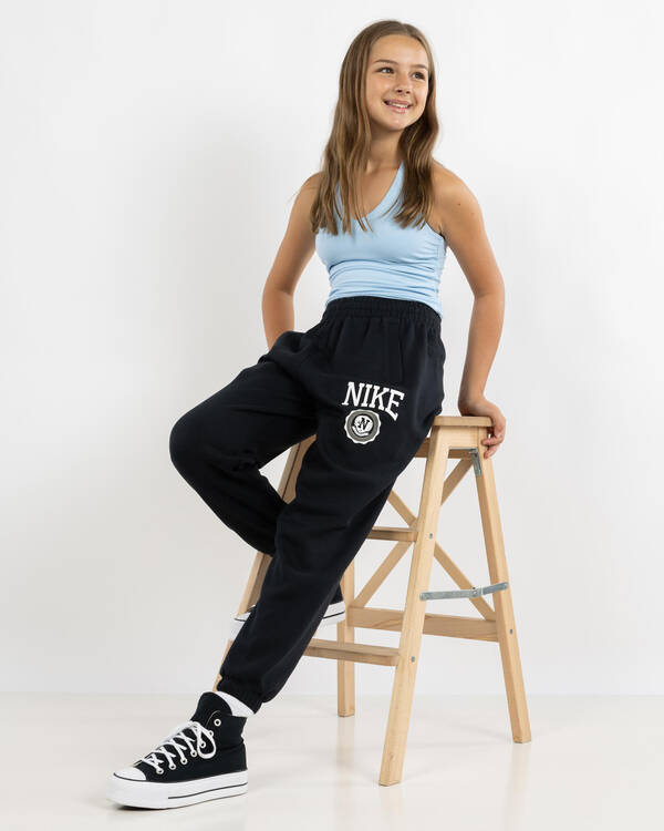 Nike Girls' Club Fleece GX Star Track Pants for Womens