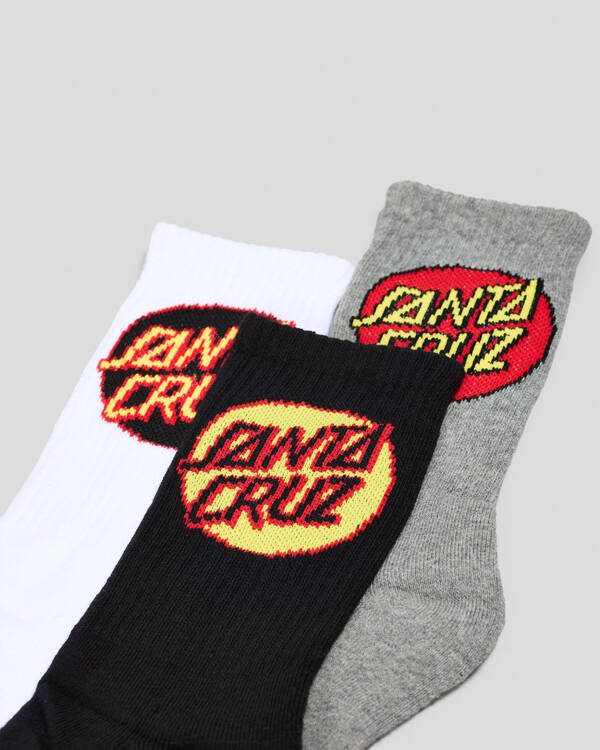 Santa Cruz Other Dot Crew Socks 3 Pack for Mens