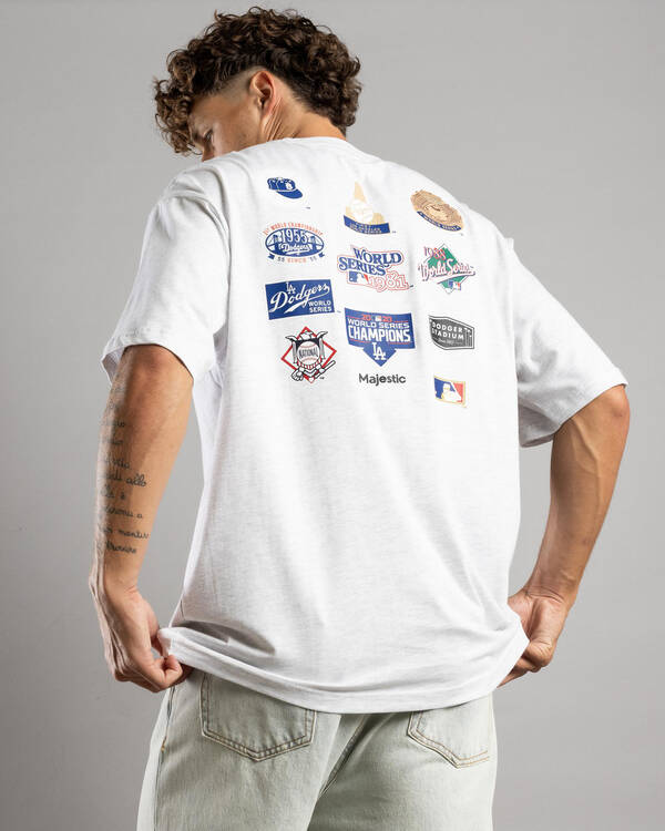 Majestic LA Dodgers Patch Champs T-Shirt for Mens