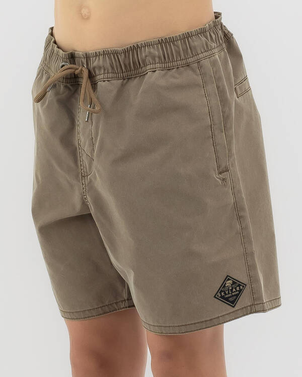 Skylark Boys' Ridge Elastic Waist Shorts for Mens