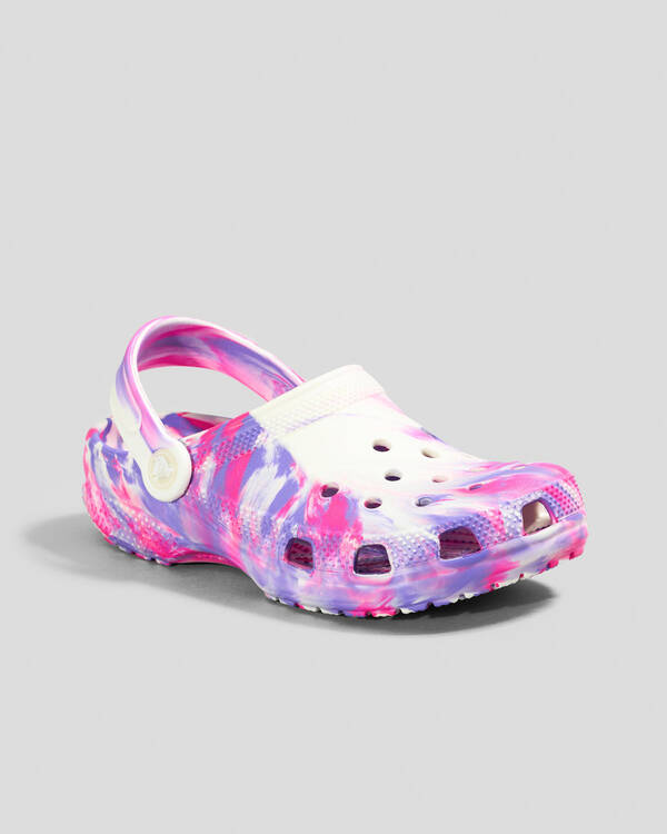 Crocs Kids' Marble Classic Clogs for Unisex