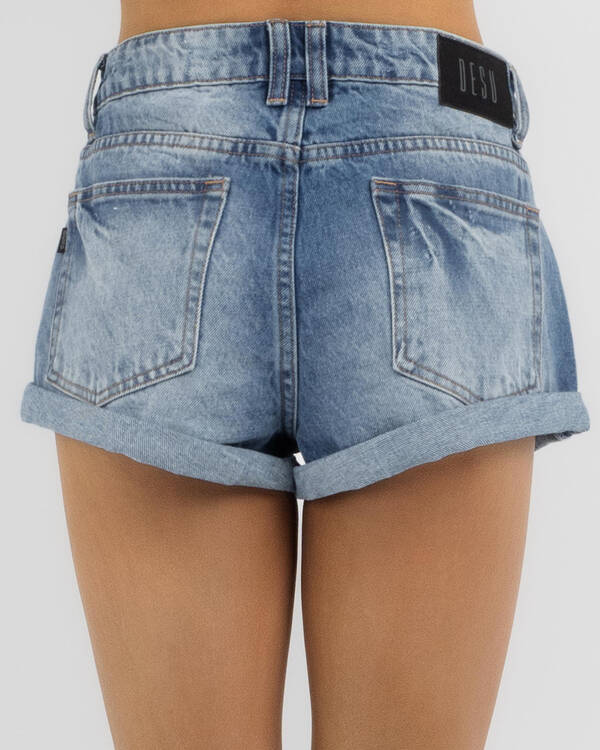 DESU Girls' Stevie Micro Denim Shorts for Womens