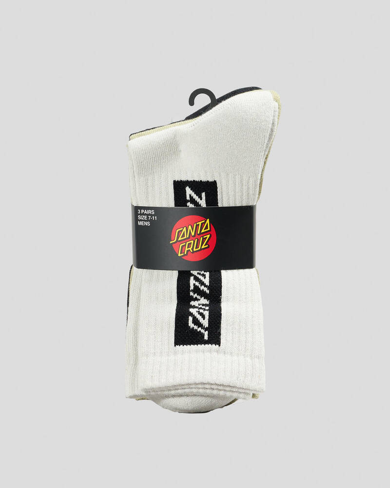 Santa Cruz SC Eliminate Crew Socks 3 Pack for Mens