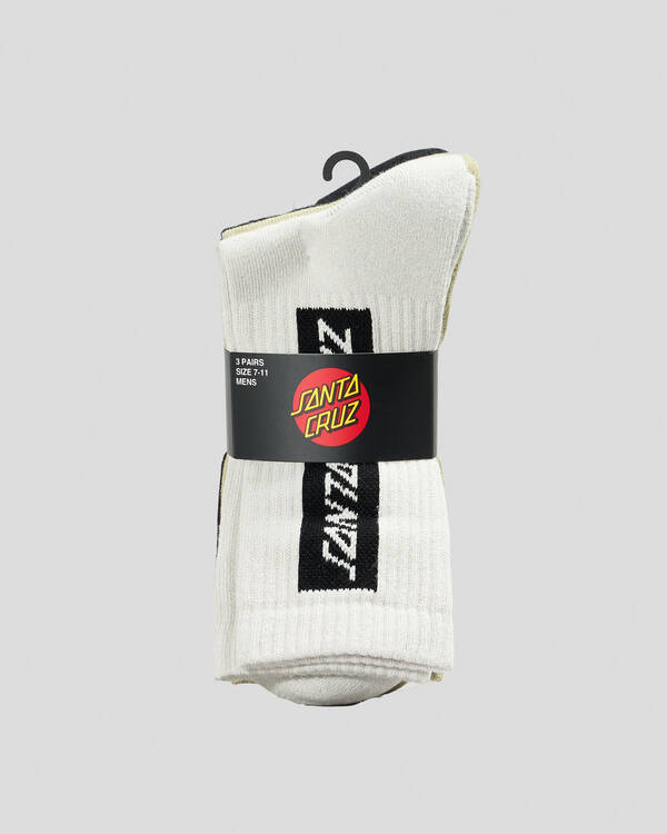 Santa Cruz SC Eliminate Crew Socks 3 Pack for Mens