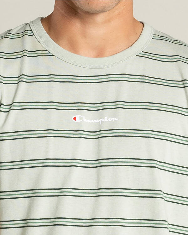 Champion Logo Stripe T-Shirt for Mens